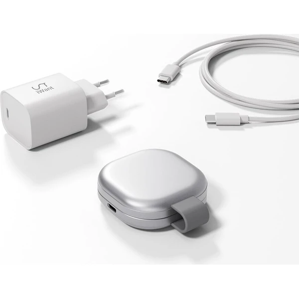 iWant UltraBase Qi2 25W 2v1 Fold kovová Mag+ bezdrôtová nabíjačka strieborná - Nabíjačky - Obrázok d_ea65a67becee44e0b101e3d65b532c92