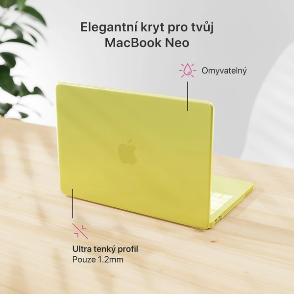 iWant Slim Shell puzdro pre MacBook Neo 13" matná citrusovo žltá - Puzdra - Obrázok d_eb278b1ed3d14f50a4c9de24c130f1a5