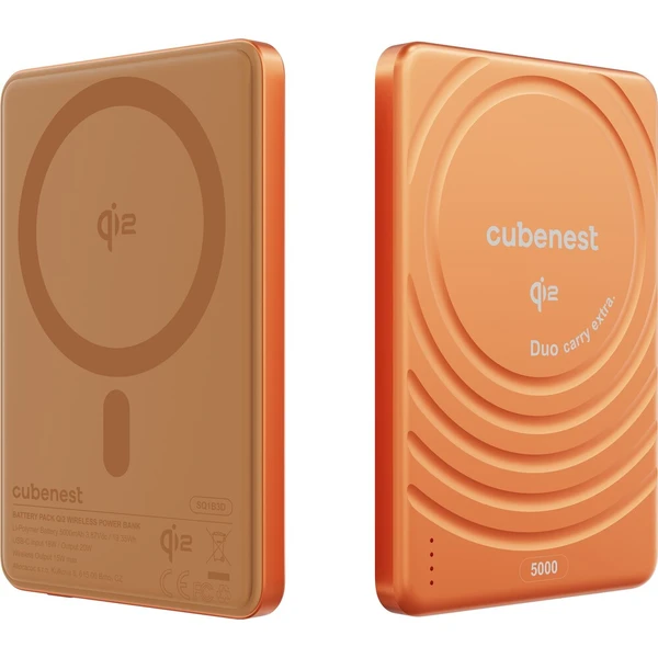 CubeNest SQ1B3D SlimDual Qi2/MagSafe powerbanka (5000 mAh) oranžová - Powerbanky - Obrázok d_eb4f37e9220445a883ab11b00a5af881