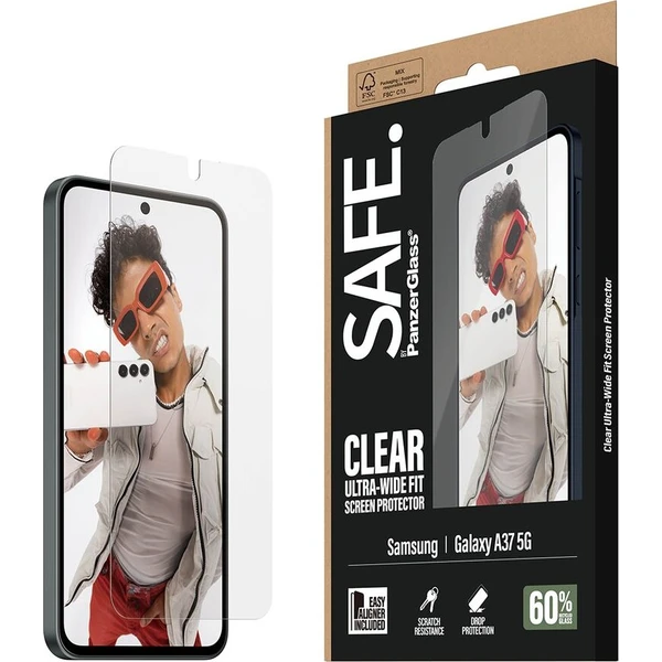 PanzerGlass® SAFE sklo s instalačným rámčekom Samsung Galaxy A37 - Ochranné fólie a sklo - Hlavný obrázok