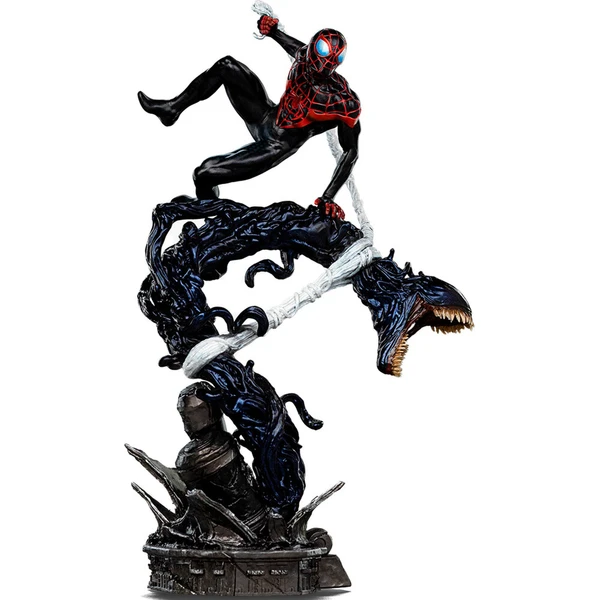 Soška Iron Studios Spider-Man Vs Villains - Miles Morales Diorama Art Scale 1/10 - Sochy a sošky - Hlavný obrázok
