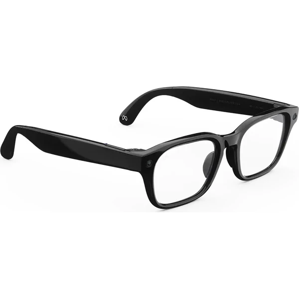 Meta Glasses Adventurer – Klasický čierny rám, priehľadné šošovky, štandardný a nastaviteľný mostík - AR okuliare - Obrázok d_ed3e21d7865f469ba4a9c1604d21c660