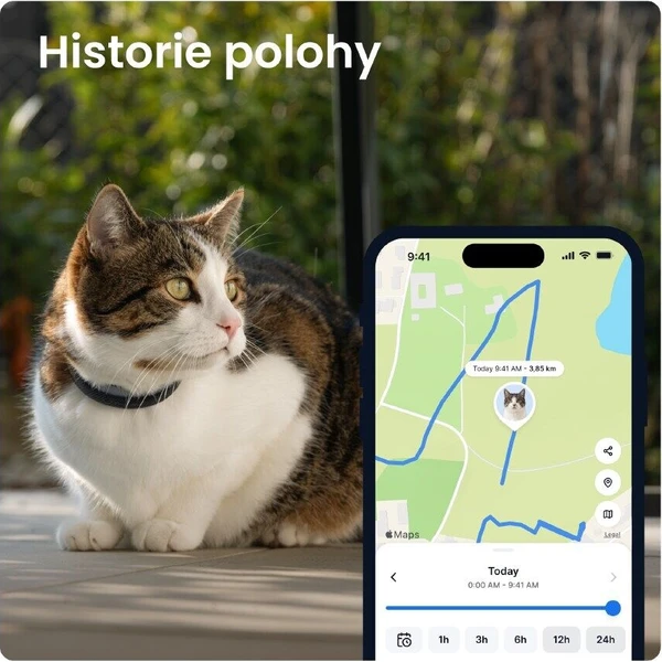 Tractive CAT 6 Mini smart GPS lokátor pre mačky čierny - GPS Moduly  - Obrázok d_ed814579ec114fe586ecd31cc464bc3a