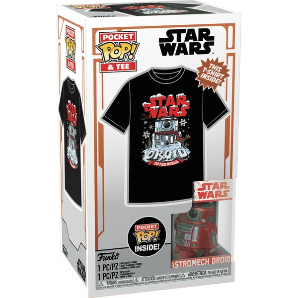 Funko Pocket POP! & Tee: Star Wars - Holiday R2D2 XL (detské) - Funko POP! - Obrázok d_ef99406befc84013ab87397b9da7474c