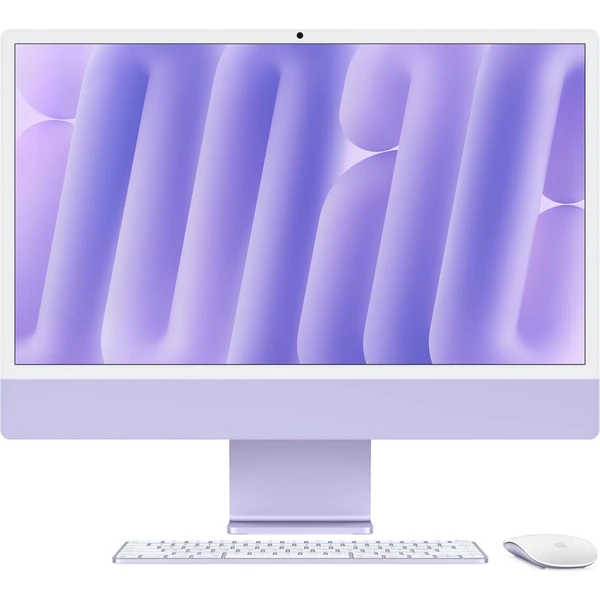 CTO Apple iMac 24" (2024) 10CPU / Mouse / 24GB / Stand.sklo / Purple / Stojan / CZ NUM Touch ID KLV - All-in-one - Hlavný obrázok