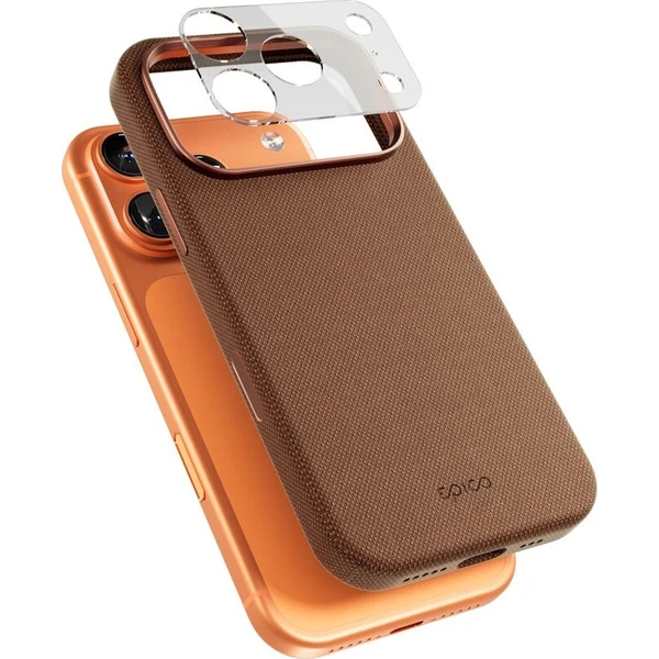Epico SolidWoven Pro Mag+ Case kryt iPhone 17 Pro + ochrana kamery island protector siensky hnedý - Puzdra - Hlavný obrázok