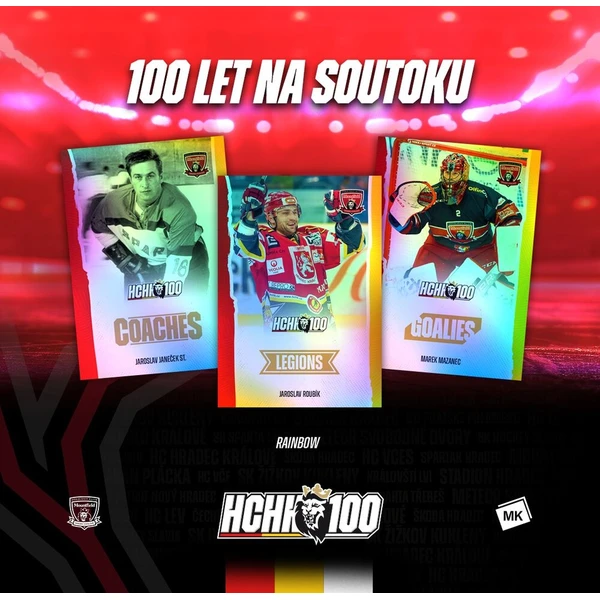 MK hokejové karty 2025 100 rokov na sútoku Hradec Králové box - Hokejové karty - Obrázok d_f1884ff5d931498589de2eb40aee3c40