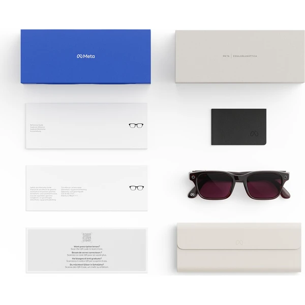 Meta Glasses Adventurer – Merlot Frame, Clear to Ruby Transitions Lens, Standard & Adjustable Bridge - AR okuliare - Obrázok d_f1b37da39b254658978f033166697bd9