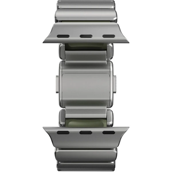 Nomad Stratos Band FKM remienok Apple Watch 45/46/49mm Natural Titanium Forest Green - Remienky - Obrázok d_f1ca83e393854ed28cf7675b1dd9dd2e