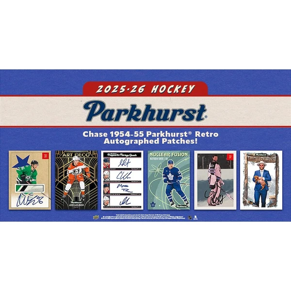 2025-26 Upper Deck Parkhurst Hockey Blaster Box - Hokejové karty - Obrázok d_f2cbd92f2a9246c0be660f779334df67