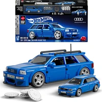 Mattel Brick Shop zostaviteľný model Hot Wheels - 94 Audi Avant RS2 (Speed Series) - Stavebnica