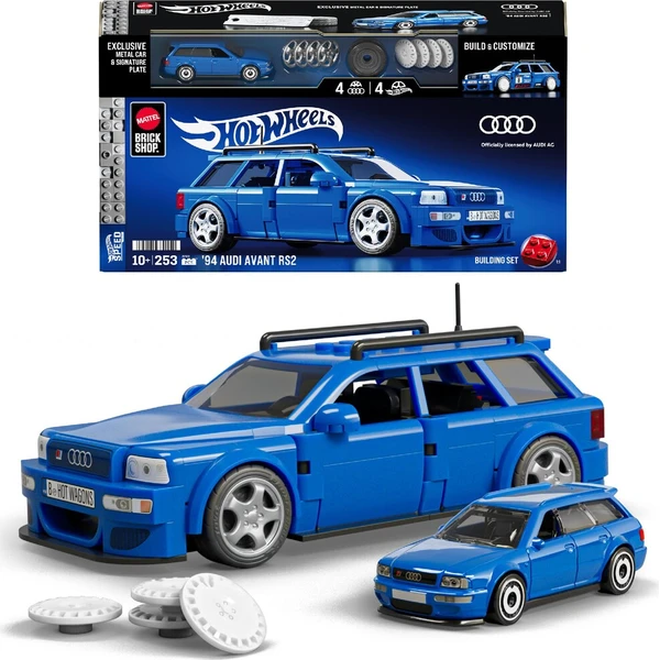 Mattel Brick Shop zostaviteľný model Hot Wheels - 94 Audi Avant RS2 (Speed Series) - Stavebnica - Hlavný obrázok