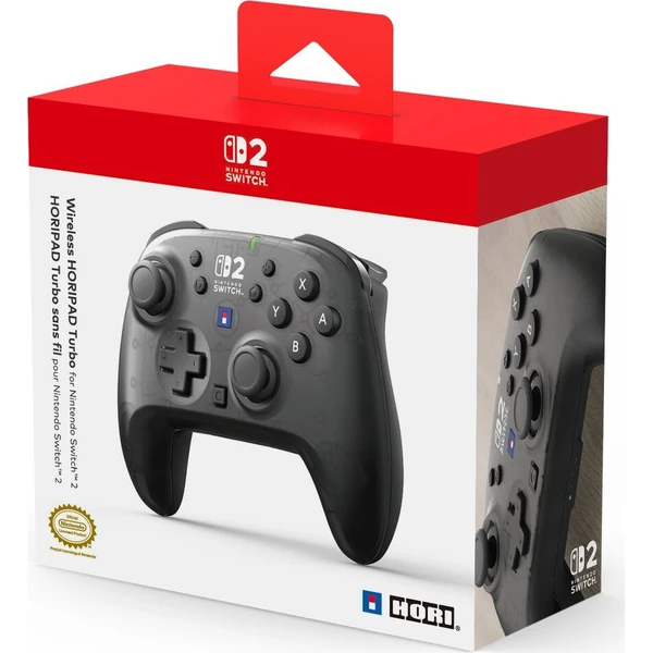 HORI HORIPAD Turbo bezdrôtový herný ovládač čierny (NSW/NSW2/OLED) - Herné ovládače - Obrázok d_f2fc935530394d43b322d26fa1aa7f5a