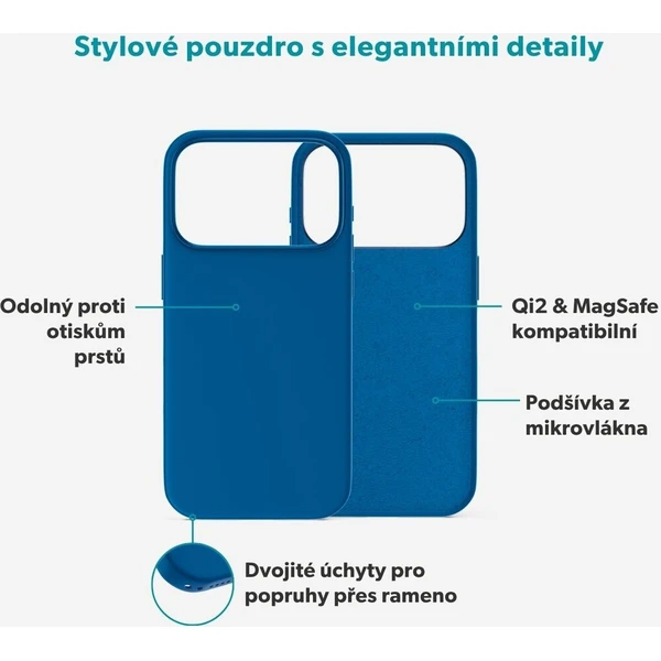 Epico Silicone Pro Mag+ MagSafe/Qi2 silikonový kryt iPhone 17 Pro Max/18 Pro Max modrý - Puzdra - Obrázok d_f309c88ebb2c45adbe3128d03c0c1933