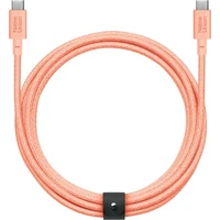 Native Union Belt Cable XL USB-C/USB-C kábel 3m, 100W meruňkový - Káble a redukcie