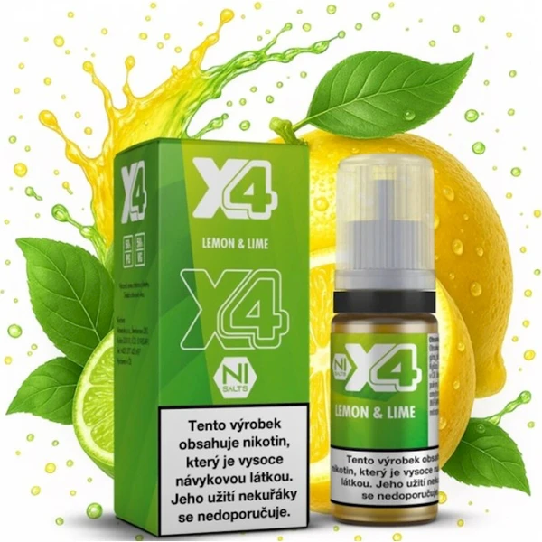 Liquid X4 Bar Juice Citron a limetka 10ml (20mg) - E-liquidy - Hlavný obrázok