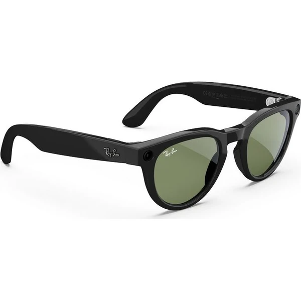 Meta RAY-BAN Headliner Gen2 (Štandardné) inteligentné lesklé okuliare (tmavozelené sklá G15) čierne - AR okuliare - Obrázok d_f46492297dd24879902be64cf95ce858