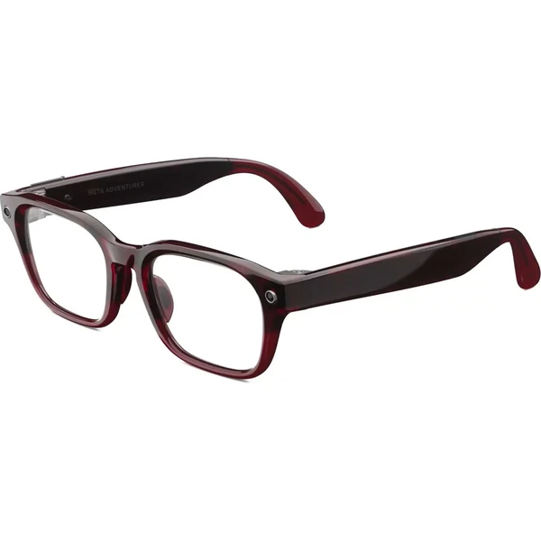 Meta Glasses Adventurer – Merlot Frame, Clear to Ruby Transitions Lens, Standard & Adjustable Bridge - AR okuliare - Hlavný obrázok