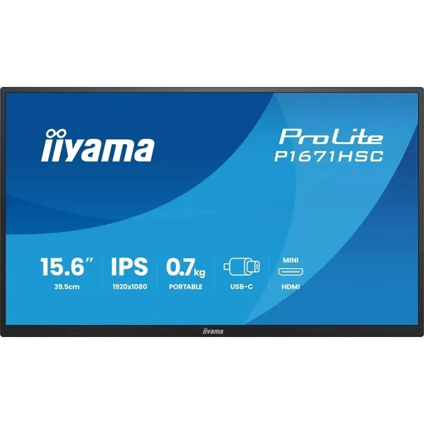 iiyama ProLite P1671HSC-B1 prenosný monitor 16" - Monitory - Hlavný obrázok