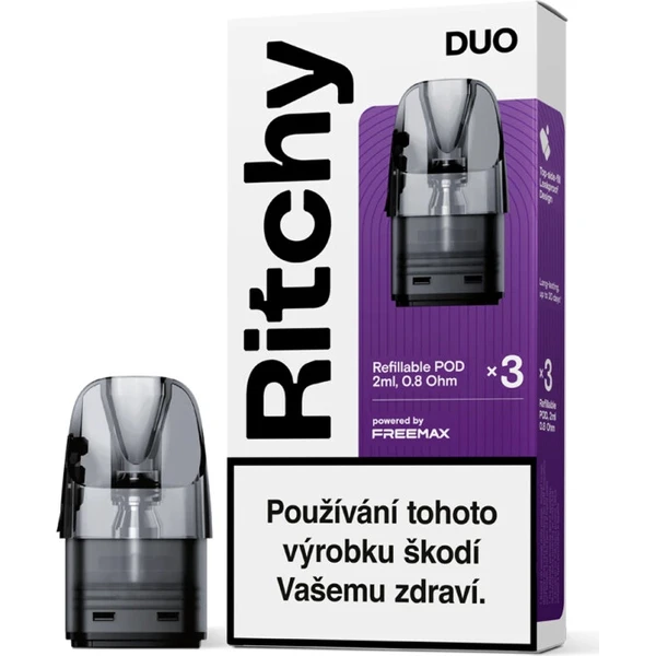 Ritchy DUO Pod Cartridge balenie (3ks) 0,8ohm - Cartridge pre elektronické cigarety - Hlavný obrázok