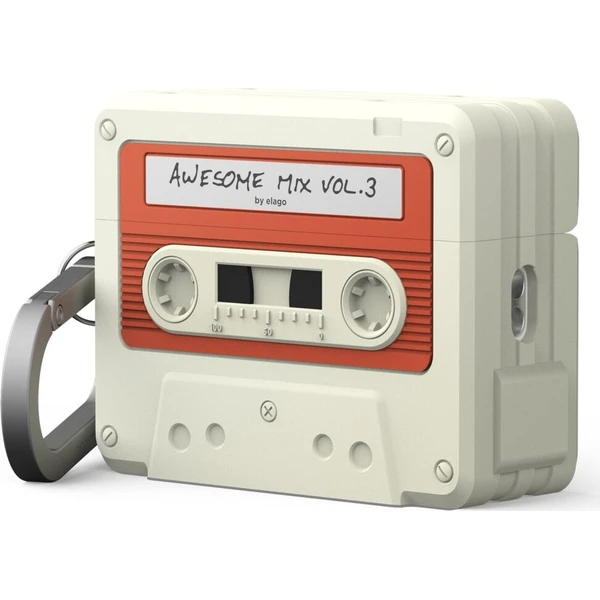 ELAGO Cassette TAPE puzdro AirPods Pro 3 béžové - Puzdra - Hlavný obrázok