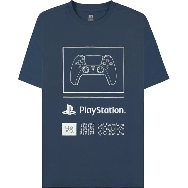 Tričko PlayStation - Controller Navy S