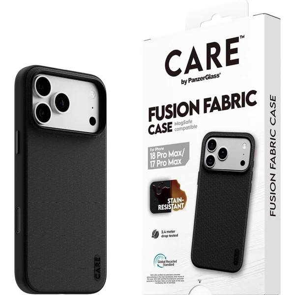 PanzerGlass CARE Fusion Fabric MagSafe kryt Apple iPhone 18 Pro Max/17 Pro Max černý - Puzdra - Hlavný obrázok