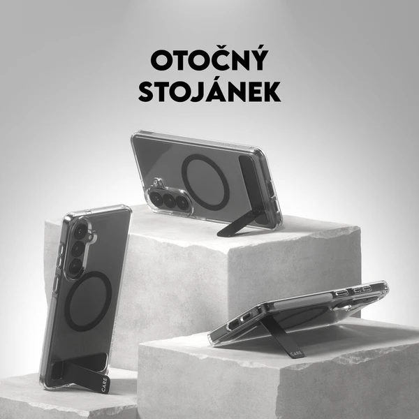 PanzerGlass® CARE Kickstand Qi kryt Samsung Galaxy S26+ priehľadný/čierny - Puzdra - Obrázok d_f7e9ae9c3c2249d0b4f1fbe56e928b11