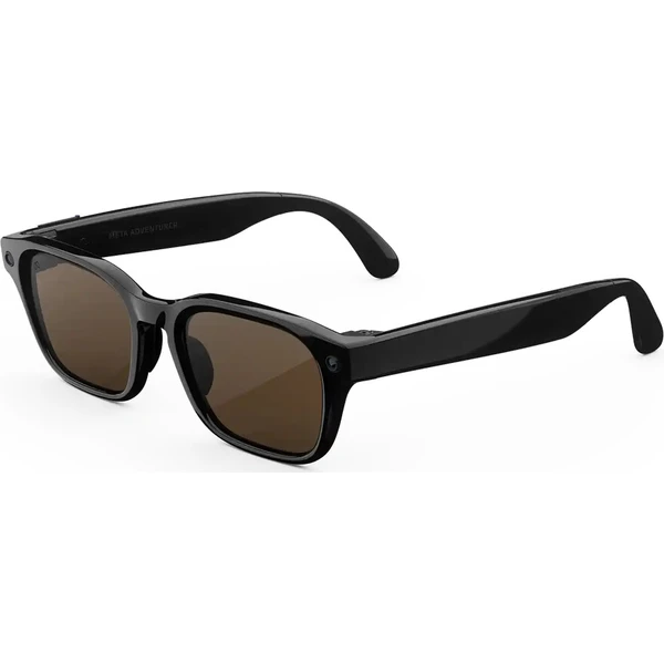 Meta Glasses Adventurer – Klasický čierny rám, hnedé sklá, štandardný a nastaviteľný mostík - AR okuliare - Hlavný obrázok