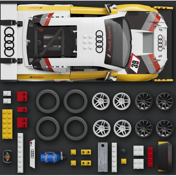 Mattel Brick Shop zostaviteľný model Hot Wheels - 15 Audi R8 LMS (Elite series) - Stavebnica - Obrázok d_f9041943d98d47cdbb8d145eb5a4f311