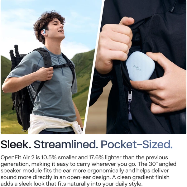 Shokz OpenFit Air 2 Bluetooth slúchadlá biela - Slúchadlá - Obrázok d_f99ba0e08b92493f961625ea10b9b89f
