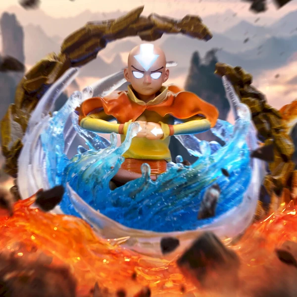 Soška Iron Studios Avatar: The Last Airbender - Aang Deluxe Art Scale 1/10 - Sochy a sošky - Obrázok d_fa3a9e9c0d904b8993317208480665d6