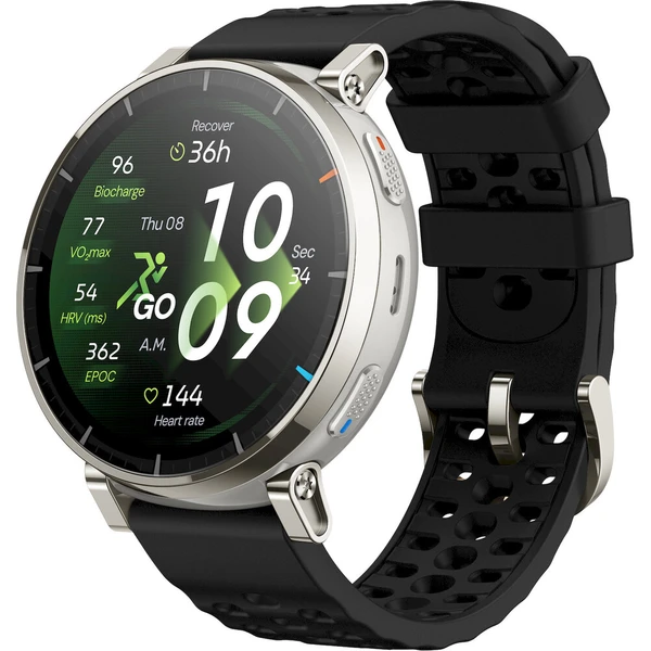 Amazfit Active 3 Premium inteligentné hodinky strieborné - Inteligentné hodinky - Hlavný obrázok