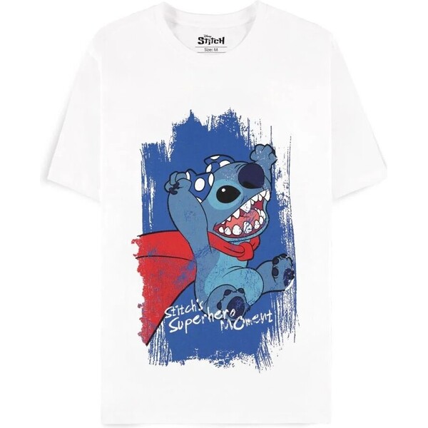 Tričko Difuzed Lilo & Stitch - Superhero (biele) L