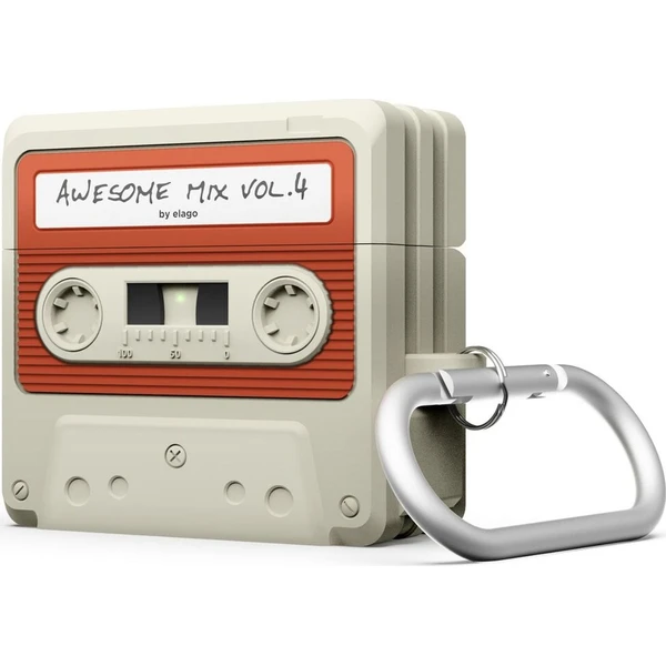 ELAGO Cassette TAPE púzdro Airpods 4 béžové - Puzdra - Hlavný obrázok