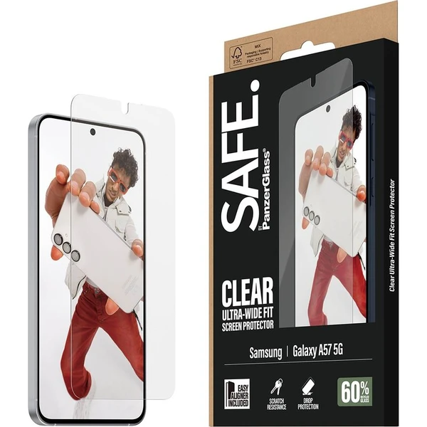 PanzerGlass® SAFE sklo s inštalačným rámčekom Samsung Galaxy A57 - Ochranné fólie a sklo - Hlavný obrázok