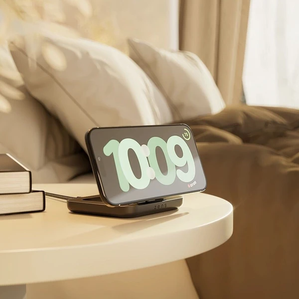 ZENS Magnetic Nightstand Charger MagSafe/Qi2 nabíjačka (15W) čierna - Nabíjačky - Obrázok d_fc4419d395da4a65a50b1facf0af8be9