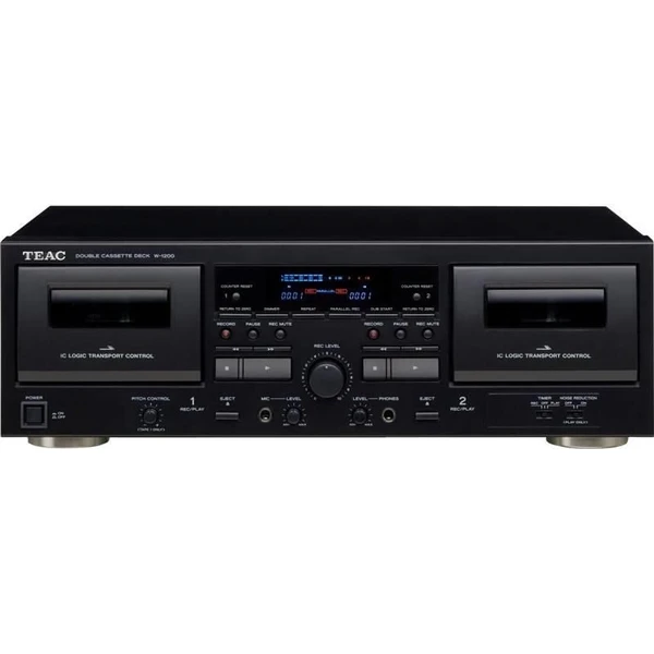 Teac W-1200 Kazetový prehrávač čierny - Hudobné prehrávače - Hlavný obrázok