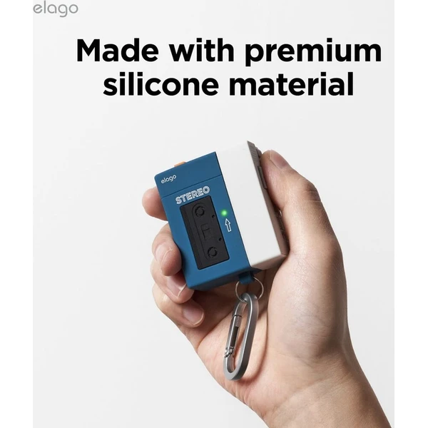 ELAGO Cassette Player púzdro Airpods 4 tmavomodré - Puzdra - Obrázok d_fcb2fa89e66745d88f88285f88d905eb