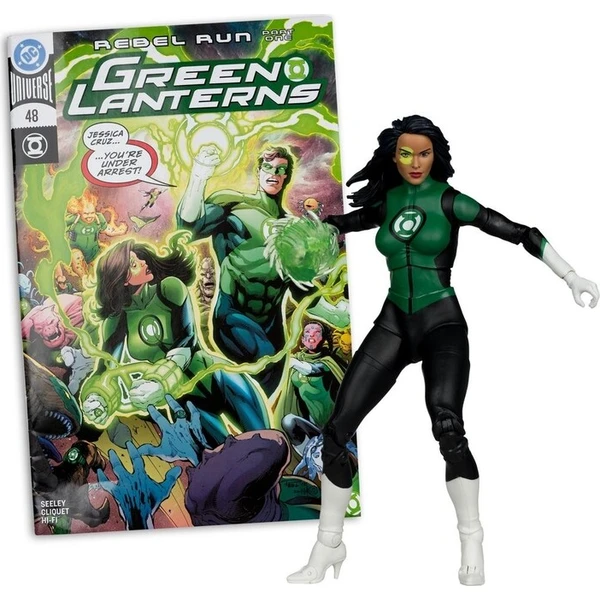Figúrka McFarlane Toys DC Direct 7 s komiksom WV11 – Green Lanterns 48 – Jessica Cruz 18 cm (chase v - Figúrky - Hlavný obrázok