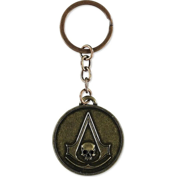 Kovová kľúčenka Assassin's Creed Black Flag Resynced - Coin Metal - Kľúčenky - Hlavný obrázok