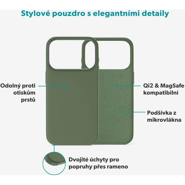 Epico Silicone Pro Mag+ MagSafe/Qi2 silikonový kryt iPhone 17 Pro/18 Pro khaki - Puzdra - Obrázok d_ff980f864ece43fc9a58c8e258074390