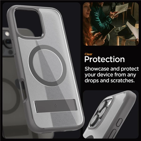 Spigen Ultra Hybrid S MagSafe krytiPhone 16 Pro Max frost gray - Puzdra - Obrázok da081cc54791417791ca93e2f11d9852