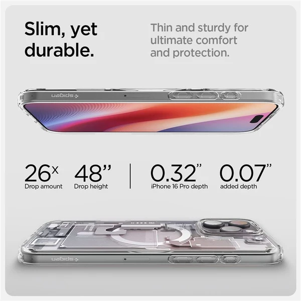 Spigen Ultra Hybrid MagSafe kryt iPhone 16 Pro Max zero one white - Puzdra - Obrázok da1fbc43bed14e06bc7c34ff303987a0