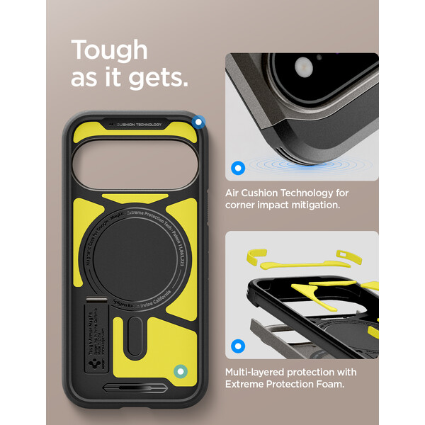 Spigen Tough Armor MagSafe, gunmetal - Google Pixel 11 Pro XL - Puzdra - Obrázok da39e60a0e6b4f02ae1df37d36e1484d