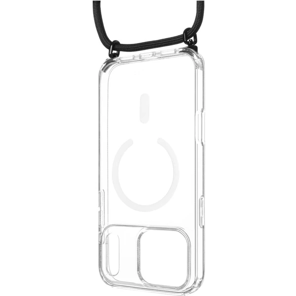 FIXED MagPure Neck kryt s čiernou šnúrkou na krk pre Apple iPhone 17 Pro Max - Puzdra - Hlavný obrázok