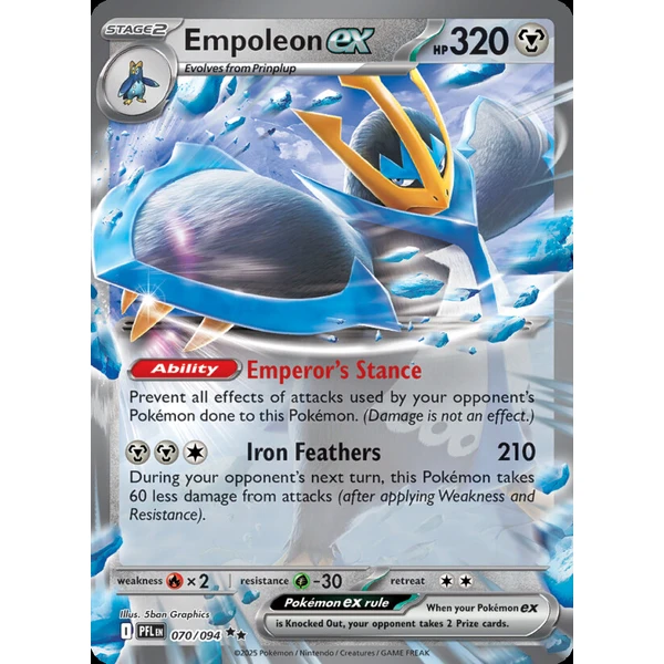 Empoleon ex (PFL 070) - Phantasmal Flames [Holo] - Kusové karty - Hlavný obrázok