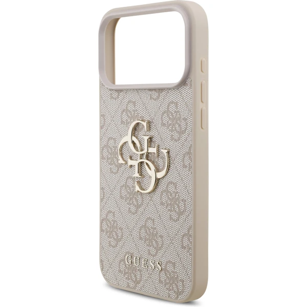 Guess PU 4G Metal Logo Strap kryt iPhone 17 Pro Max ružový - Puzdra - Obrázok da5e9b954bbc487a8ce5e8a551ba65fa