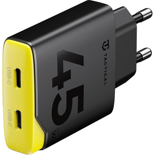 E-shop Taktický Minimi GaN 45W nabíjací adaptér (2xUSB-C) čierny