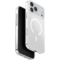 UNIQ Airsuit MagClick MagSafe kryt iPhone 17 Pro Max Lesklý Priehľadný/Biely - Puzdra